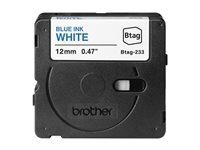 BROTHER Schriftband Brother 12mmx4m blau/weiß BTAG-233