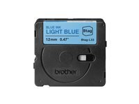 BROTHER Schriftband Brother 12mmx4m blau/hellblau BTAG-L33