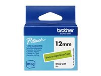 BROTHER Schriftband Brother 12mmx4m schwarz/hellgrün...