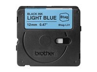 BROTHER Schriftband Brother 12mmx4m schwarz/hellblau...