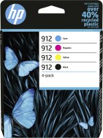 HP 912 CMYK Original Ink Cartridge 4-Pack