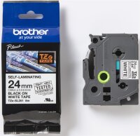 BROTHER TZeSL251 tape Black on White 24mm