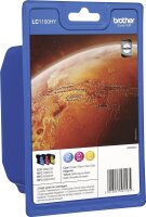 BROTHER LC1100HY Rainbow Pack Gelb, Cyan, Magenta...