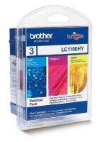 BROTHER LC1100HY Rainbow Pack Gelb, Cyan, Magenta Tintenpatrone