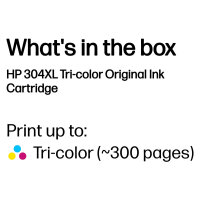 HP 304XL dreifarbig Tintenpatrone