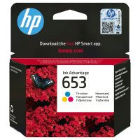 HP 653 TRI-COLOR ORIGINAL INK
