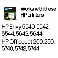 HP 62XL - 12 ml - Hohe Ergiebigkeit - Schwarz - original - Tintenpatrone - für Envy 55XX, 56XX, 76XX