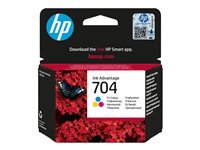 HP 704 Farbe (Cyan, Magenta, Yellow) Tintenpatrone