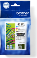 BROTHER Black Cyan Magenta and Yellow Ink Cartridges Multipack Each cartridge prints up to 1500 page