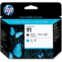 HP 91 Cyan, mattschwarz Druckkopf