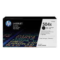 HP 504X 2er Pack Schwarz LaserJet Tonerpatrone (CE250XD)