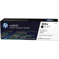 HP 305X 2er Pack Schwarz LaserJet Tonerpatrone (CE410XD)
