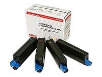 OKI Rainbow Kit 4er Pack Schwarz, Gelb, Cyan, Magenta Tonerpatrone