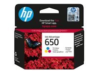 HP 650 Farbe (Cyan, Magenta, Yellow) Ink Advantage...