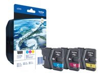 BROTHER LC985 Rainbow Pack Gelb, Cyan, Magenta Tintenpatrone