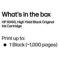 HP 934XL Schwarz Tintenpatrone