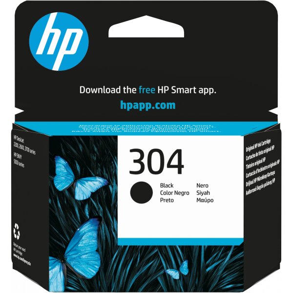 HP 304 Schwarz Tintenpatrone