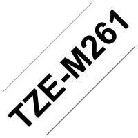 BROTHER TZeM261 tape black on white surface 36mm