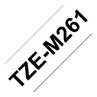 BROTHER TZeM261 tape black on white surface 36mm