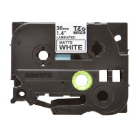 BROTHER TZeM261 tape black on white surface 36mm