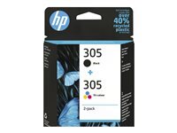 HP Ink/305 2pk Original Cart CMYK
