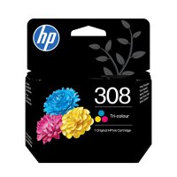 HP 308 Black/Tri-Color Original Ink Cartridge Combo 2-Pack
