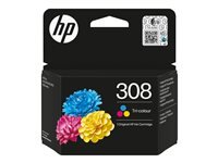 HP 308 Tri-Color Original Ink Cartridge