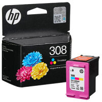 HP 308 Tri-Color Original Ink Cartridge