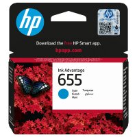 HP 655 Dye Based Cyan Tintenpatrone