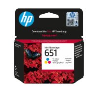 HP 651 dreifarbig Ink Advantage Tintenpatrone