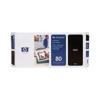 HP 80 Schwarz Druckkopf mit Reiniger