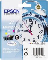 EPSON 27 Multi Pack 3er Pack Gelb, Cyan, Magenta Tintenpatrone