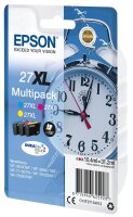 EPSON 27XL Multipack 3er Pack XL Gelb, Cyan, Magenta Tintenpatrone