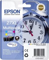 EPSON 27XL Multipack 3er Pack XL Gelb, Cyan, Magenta Tintenpatrone