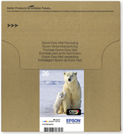EPSON 26 Multipack Easy Mail Packaging 4er Pack Schwarz, Gelb, Cyan, Magenta Tintenpatrone