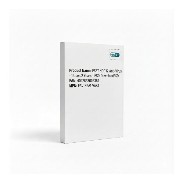 ESET NOD32 Anti-Virus - 1 User, 2 Years - ESD-Download ESD