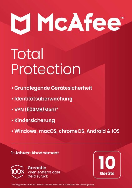 MCAFEE Total Protection [5 Gerät - 1 Jahr]