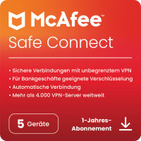 MCAFEE Safe Connect Premium - Abonnement-Lizenz (1 Jahr)...