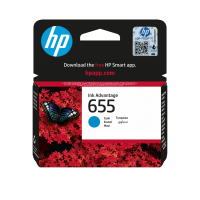 HP 655 Dye Based Cyan Ink Advantage Tintenpatrone