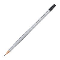 FABER CASTELL Bleibstift Grip 2001 B mit Radierer (117201)