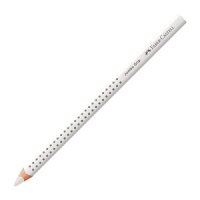FABER CASTELL Farbstift Jumbo Soft-Grip weiß (110901)