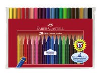 FABER CASTELL Fasermaler Jumbo Connector Pen 20er Etui (155320)