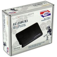 Lc-Power Extern LC-25BUB3 schwarz alu