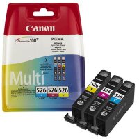 CANON CLI 526 Multipack 3er Pack Gelb, Cyan, Magenta...