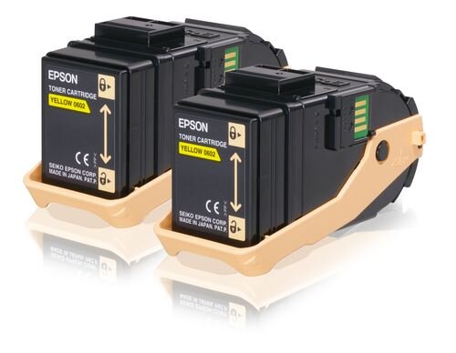 EPSON Double Pack 2er Pack Gelb Tonerpatrone