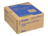 EPSON Double Pack 2er Pack Gelb Tonerpatrone