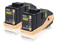 EPSON Double Pack 2er Pack Gelb Tonerpatrone