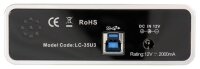 8.9cm (3,5") LC-POWER SATA>USB3.0 LC-35U3-Acrus (B/Alu) retai  ( LC-35U3 )