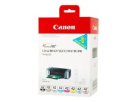 CANON CLI 42 BK/GY/LG/C/M/Y/PC/PM Multipack 8er Pack Dye...