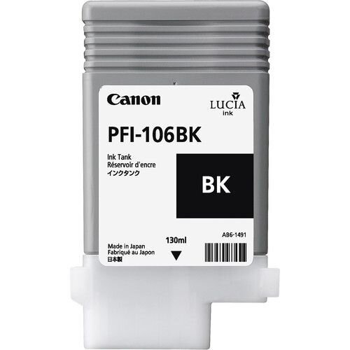 CANON PFI 106 BK Schwarz Tintenbehälter  ( 6621B001 )
